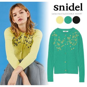 snidel リトルフラワーエンブロイダリーカーデ