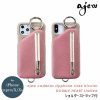 ajew エジュー ajew cadenas zipphone case bicolor DOUBLE HEART別注【iPhone 11Pro/